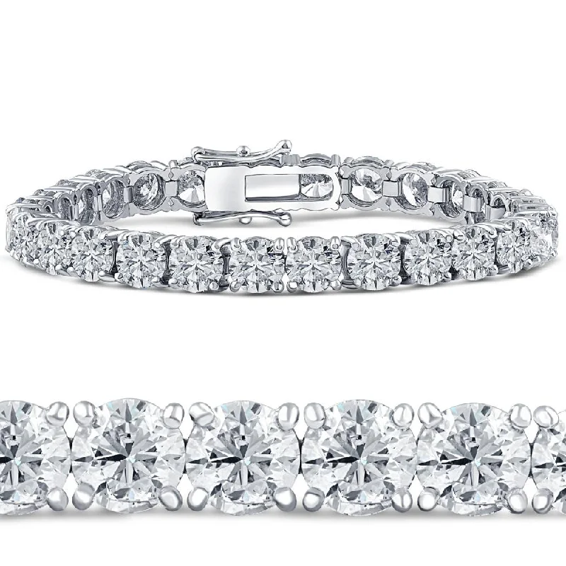 Luxury Jewelry Without The Luxury Price Tag 26.94Ct TW Round Diamond 7" Tennis Bracelet 14k White Gold Lab Grown (GH/S2-I1) Luxury Jewelry Without The Luxury Price Tag 26.94Ct TW Round Diamond 7" Tennis Bracelet 14k White Gold Lab Grown (GH/S2-I1)