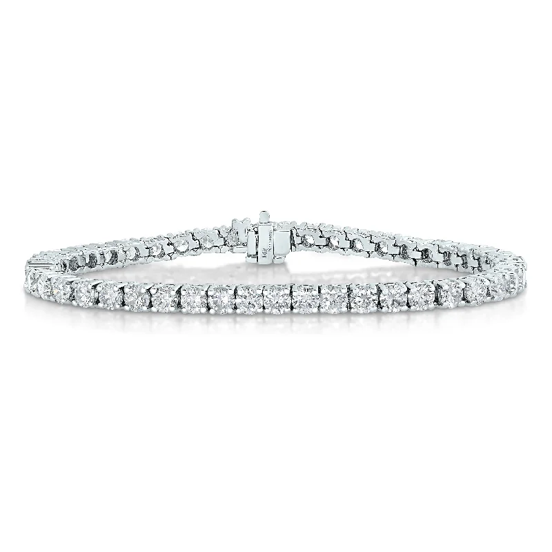 Personalized Jewelry Sale – Unique Pieces At Great Prices 5 cttw Diamond Tennis Bracelet 14K White Gold Classic Round Prong Set 7 Inch