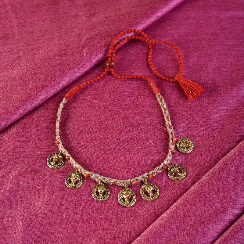 Grab Stylish Jewelry Before The Sale Ends The Council of Empress Handcrafted Tribal Dokra Choker Grab Stylish Jewelry Before The Sale Ends The Council of Empress Handcrafted Tribal Dokra Choker