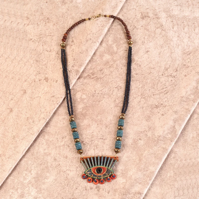 Modern Jewelry At Exclusive Discounts – Shop Today Evil Eye-II' Handcrafted Tribal Dokra Necklace Modern Jewelry At Exclusive Discounts – Shop Today Evil Eye-II' Handcrafted Tribal Dokra Necklace