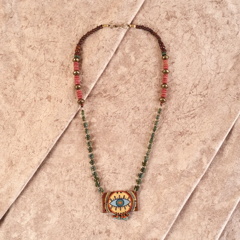 Elegant Jewelry At Unbeatable Offers – Shop Before It's Gone Evil Eye' Round-B Handcrafted Tribal Dhokra Necklace Elegant Jewelry At Unbeatable Offers – Shop Before It's Gone Evil Eye' Round-B Handcrafted Tribal Dhokra Necklace
