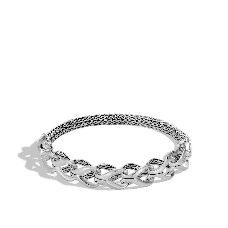 Get Your Favorite Jewelry At The Best Price Asli Classic Chain Link Half Bracelet in Silver