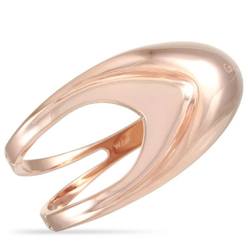 High-Quality Gemstone Jewelry For Special Occasions Calvin Klein Shade Rose Gold PVD-Plated Stainless Steel Closed Bangle Bracelet