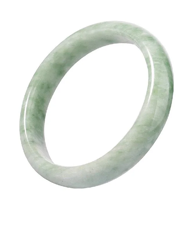 Exclusive Gemstone Jewelry At Special Prices Light Green Jade Bangle