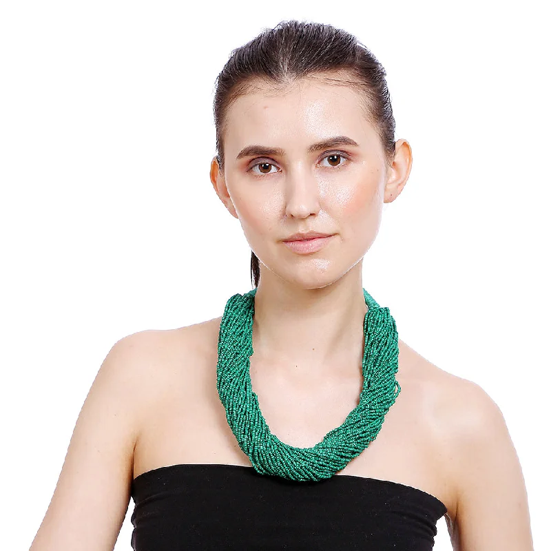 Handcrafted Beads Necklace by Bamboo Tree Jewels