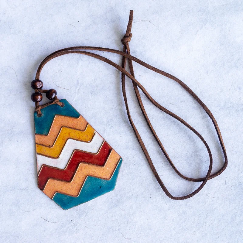 Timeless Beauty, Unbeatable Deals – Jewelry Sale On Retro Style Copper Enamel Pendent Necklace with Faux Leather String and Wooden Beads by Ekibeki Timeless Beauty, Unbeatable Deals – Jewelry Sale On Retro Style Copper Enamel Pendent Necklace with Faux Leather String and Wooden Beads by Ekibeki