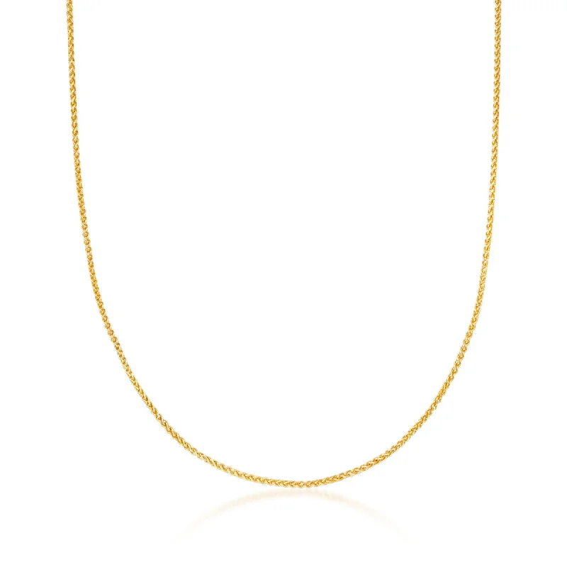 Unique Jewelry For Less – Shop The Sale Now Ross-Simons 1.2mm 14kt Yellow Gold Wheat Chain Necklace Unique Jewelry For Less – Shop The Sale Now Ross-Simons 1.2mm 14kt Yellow Gold Wheat Chain Necklace