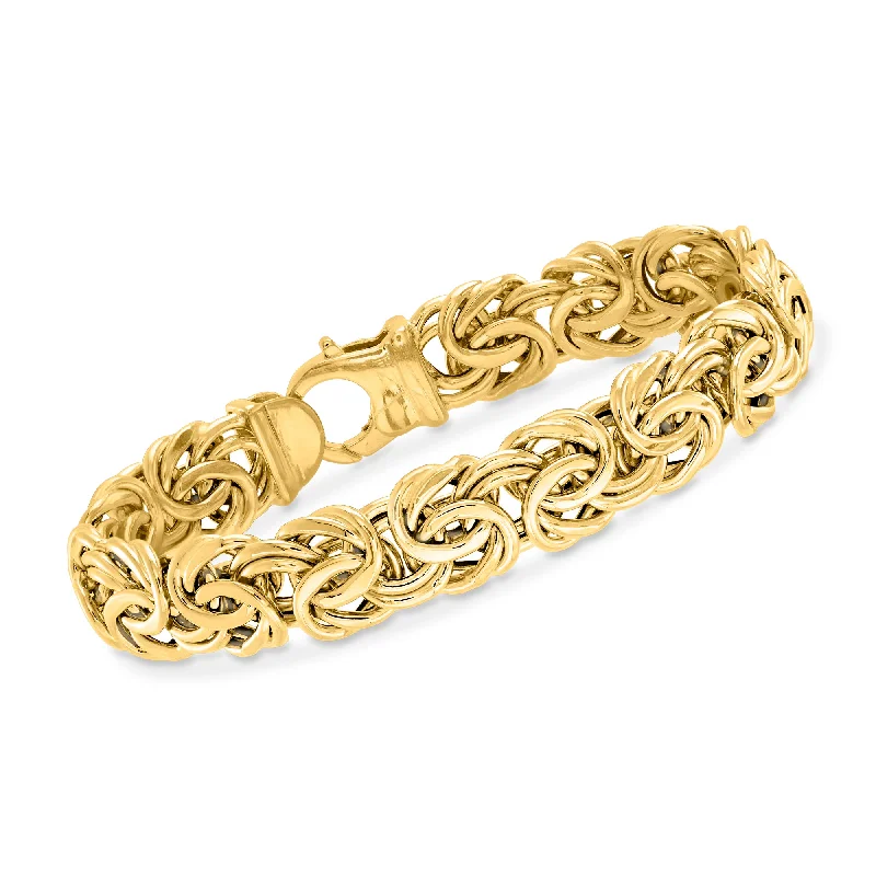Elegant Rose Gold Jewelry For A Stylish Touch Ross-Simons 14kt Yellow Gold Byzantine Bracelet Elegant Rose Gold Jewelry For A Stylish Touch Ross-Simons 14kt Yellow Gold Byzantine Bracelet