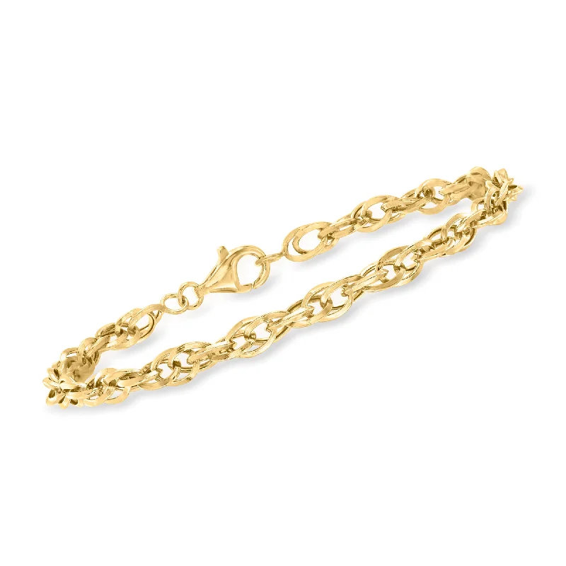 Limited-Time Jewelry Discounts – Shine Without The Splurge Ross-Simons 14kt Yellow Gold Interlocking Double Oval-Link Bracelet Limited-Time Jewelry Discounts – Shine Without The Splurge Ross-Simons 14kt Yellow Gold Interlocking Double Oval-Link Bracelet