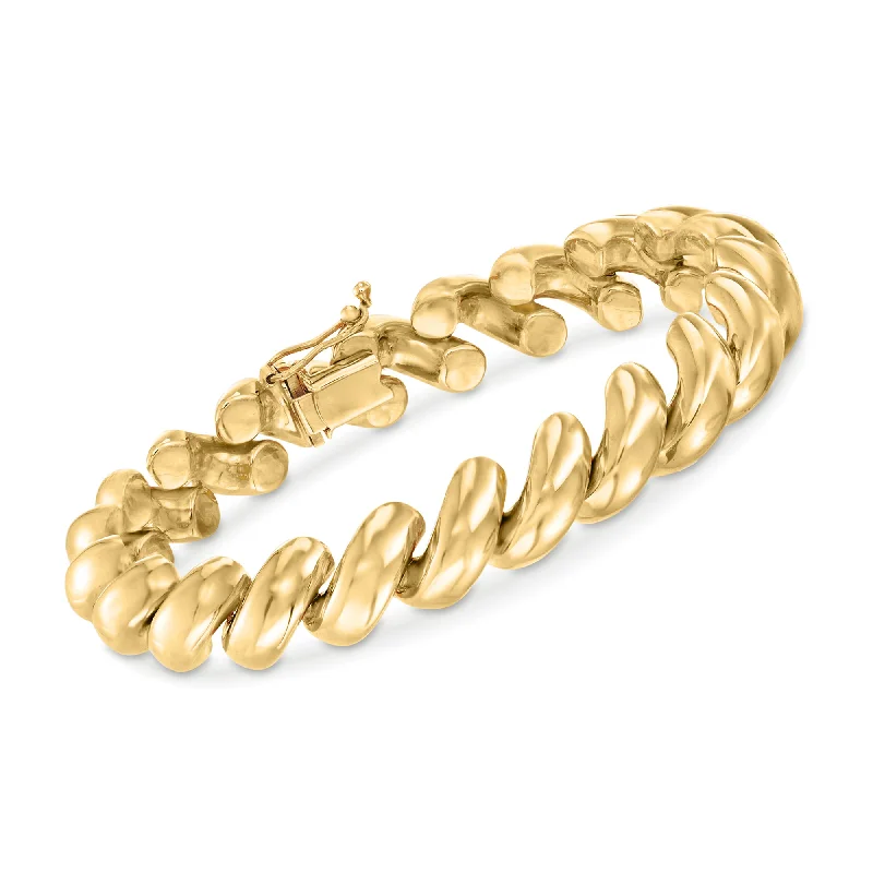 Huge Markdowns On Premium Jewelry Styles Ross-Simons 14kt Yellow Gold San Marco Bracelet Huge Markdowns On Premium Jewelry Styles Ross-Simons 14kt Yellow Gold San Marco Bracelet