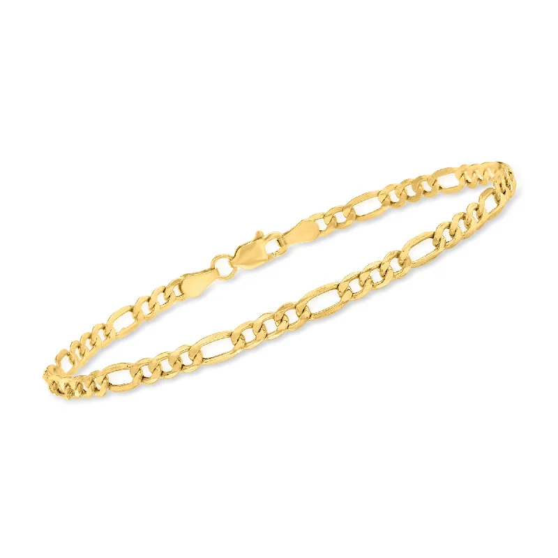 Elegant Jewelry Pieces At Unbelievable Prices Ross-Simons 3.5mm 14kt Yellow Gold Figaro-Link Bracelet Elegant Jewelry Pieces At Unbelievable Prices Ross-Simons 3.5mm 14kt Yellow Gold Figaro-Link Bracelet