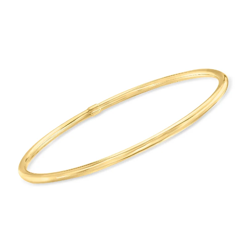 Modern Jewelry At Exclusive Discounts – Shop Today Ross-Simons 3mm 14kt Yellow Gold Bangle Bracelet Modern Jewelry At Exclusive Discounts – Shop Today Ross-Simons 3mm 14kt Yellow Gold Bangle Bracelet