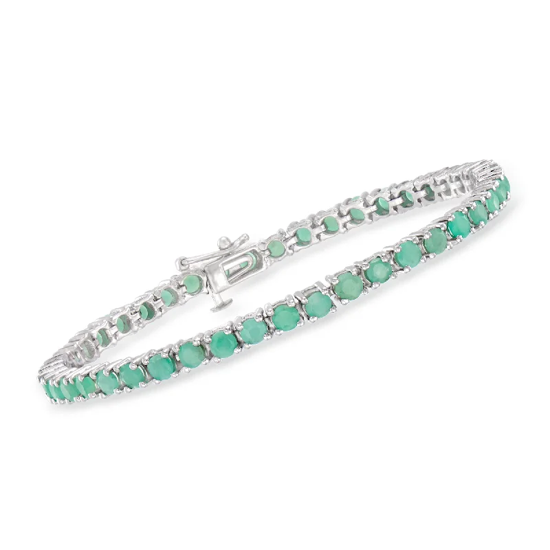 Timeless Jewelry Styles At Wallet-Friendly Prices Ross-Simons 6.60- Emerald Tennis Bracelet in Sterling Silver Timeless Jewelry Styles At Wallet-Friendly Prices Ross-Simons 6.60- Emerald Tennis Bracelet in Sterling Silver