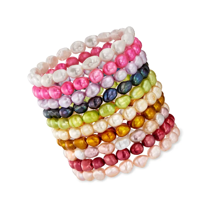 Limited-Time Jewelry Sale – Don't Miss These Deals Ross-Simons 6-7mm Multicolored Cultured Pearl Jewelry Set: Ten Stretch Bracelets Limited-Time Jewelry Sale – Don't Miss These Deals Ross-Simons 6-7mm Multicolored Cultured Pearl Jewelry Set: Ten Stretch Bracelets