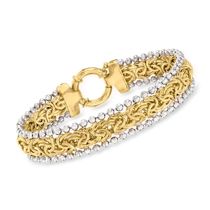 Jewelry Sale – Exclusive Styles At Lower Prices Ross-Simons Byzantine Beaded Bracelet in Sterling Silver and 18kt Yellow Gold Over Sterling Jewelry Sale – Exclusive Styles At Lower Prices Ross-Simons Byzantine Beaded Bracelet in Sterling Silver and 18kt Yellow Gold Over Sterling