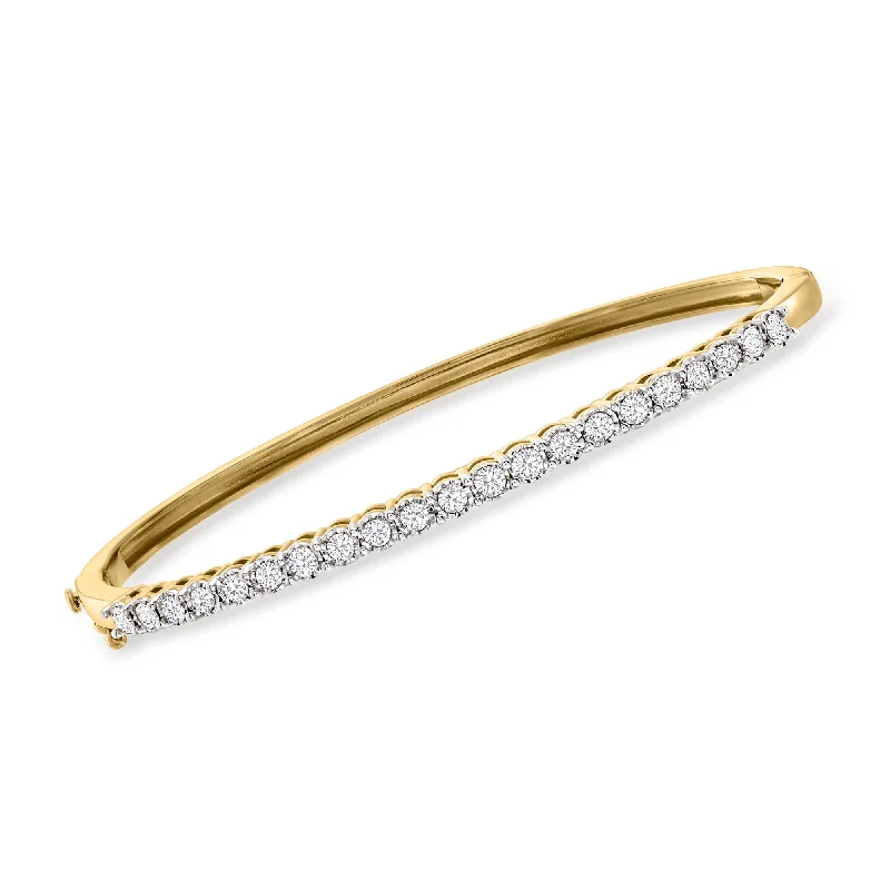 Don't Miss Out On Bestselling Jewelry At Special Prices Ross-Simons Diamond Bangle Bracelet in 18kt Gold Over Sterling Don't Miss Out On Bestselling Jewelry At Special Prices Ross-Simons Diamond Bangle Bracelet in 18kt Gold Over Sterling