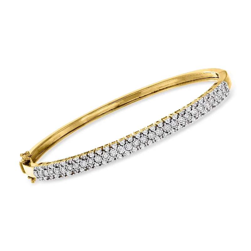 Must-Have Jewelry At Irresistible Discounts Ross-Simons Diamond Bangle Bracelet in 18kt Gold Over Sterling Must-Have Jewelry At Irresistible Discounts Ross-Simons Diamond Bangle Bracelet in 18kt Gold Over Sterling