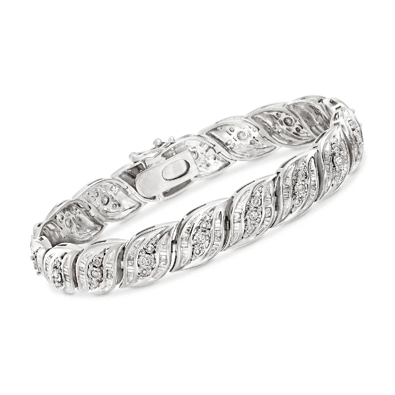 Must-Have Jewelry At Irresistible Discounts Ross-Simons Diamond Bracelet in Sterling Silver