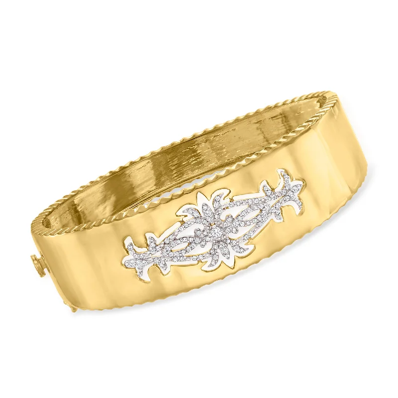 Elegant Jewelry Styles At Budget-Friendly Prices Ross-Simons Diamond Open-Space Bangle Bracelet in 18kt Gold Over Sterling Elegant Jewelry Styles At Budget-Friendly Prices Ross-Simons Diamond Open-Space Bangle Bracelet in 18kt Gold Over Sterling