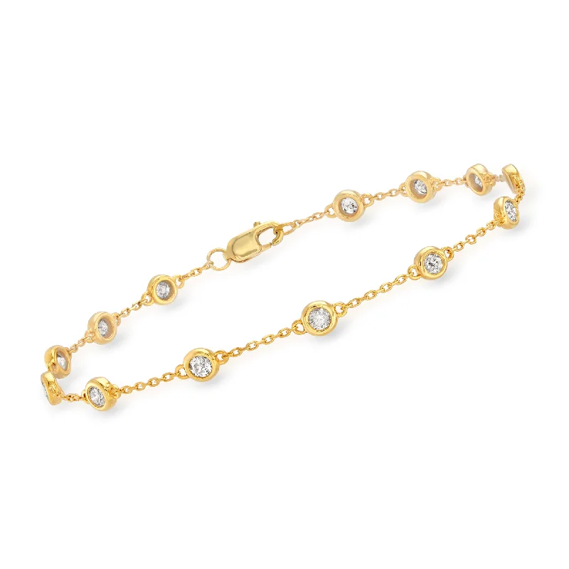 Exclusive Jewelry Bundles At Discounted Rates Ross-Simons Diamond Station Bracelet in Sterling Silver Exclusive Jewelry Bundles At Discounted Rates Ross-Simons Diamond Station Bracelet in Sterling Silver