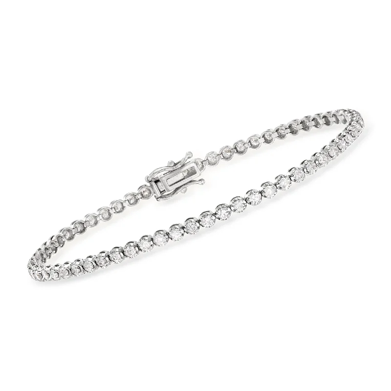 Buy More, Save More On Stunning Jewelry Designs Ross-Simons 2.00- Diamond Tennis Bracelet in 14kt White Gold Buy More, Save More On Stunning Jewelry Designs Ross-Simons 2.00- Diamond Tennis Bracelet in 14kt White Gold