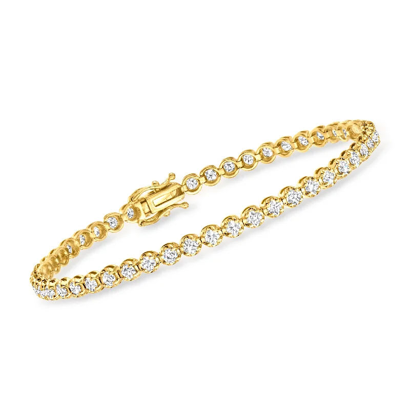 Exclusive Jewelry Sale – Shine For Less Ross-Simons Diamond Tennis Bracelet in 14kt Yellow Gold Exclusive Jewelry Sale – Shine For Less Ross-Simons Diamond Tennis Bracelet in 14kt Yellow Gold