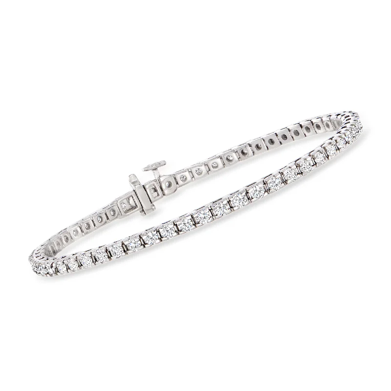 Unmissable Jewelry Sale – Shop Before It's Too Late Ross-Simons Diamond Tennis Bracelet in Sterling Silver