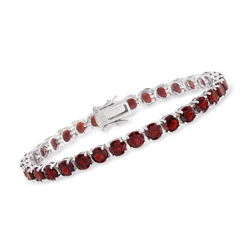 Shop Stylish Jewelry Now And Save Big Ross-Simons Garnet Tennis Bracelet in Sterling Silver Shop Stylish Jewelry Now And Save Big Ross-Simons Garnet Tennis Bracelet in Sterling Silver