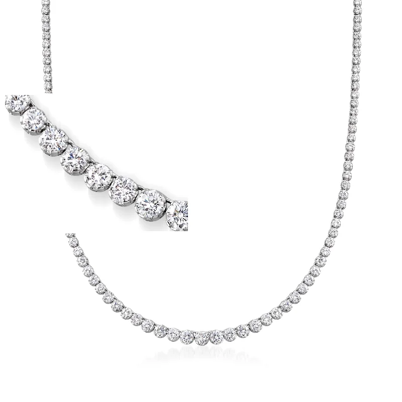 Exclusive Jewelry Offers – Sparkle For Less Ross-Simons Graduated CZ Tennis Necklace in Sterling Silver Exclusive Jewelry Offers – Sparkle For Less Ross-Simons Graduated CZ Tennis Necklace in Sterling Silver