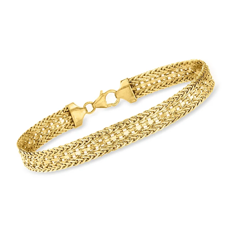 Buy More, Save More On Stunning Jewelry Pieces Ross-Simons Italian 14kt Yellow Gold Multi-Link Bracelet