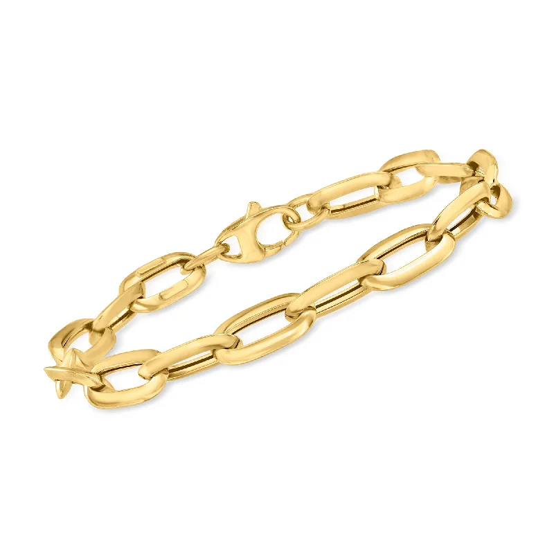 Seasonal Jewelry Sale – Upgrade Your Collection Ross-Simons Italian 14kt Yellow Gold Oval Paper Clip Link Bracelet Seasonal Jewelry Sale – Upgrade Your Collection Ross-Simons Italian 14kt Yellow Gold Oval Paper Clip Link Bracelet
