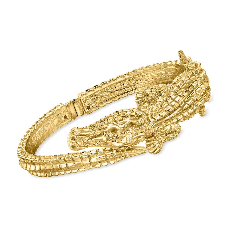 Timeless Jewelry At Special Discount Rates Ross-Simons Italian 18kt Yellow Gold Alligator Bangle Bracelet Timeless Jewelry At Special Discount Rates Ross-Simons Italian 18kt Yellow Gold Alligator Bangle Bracelet