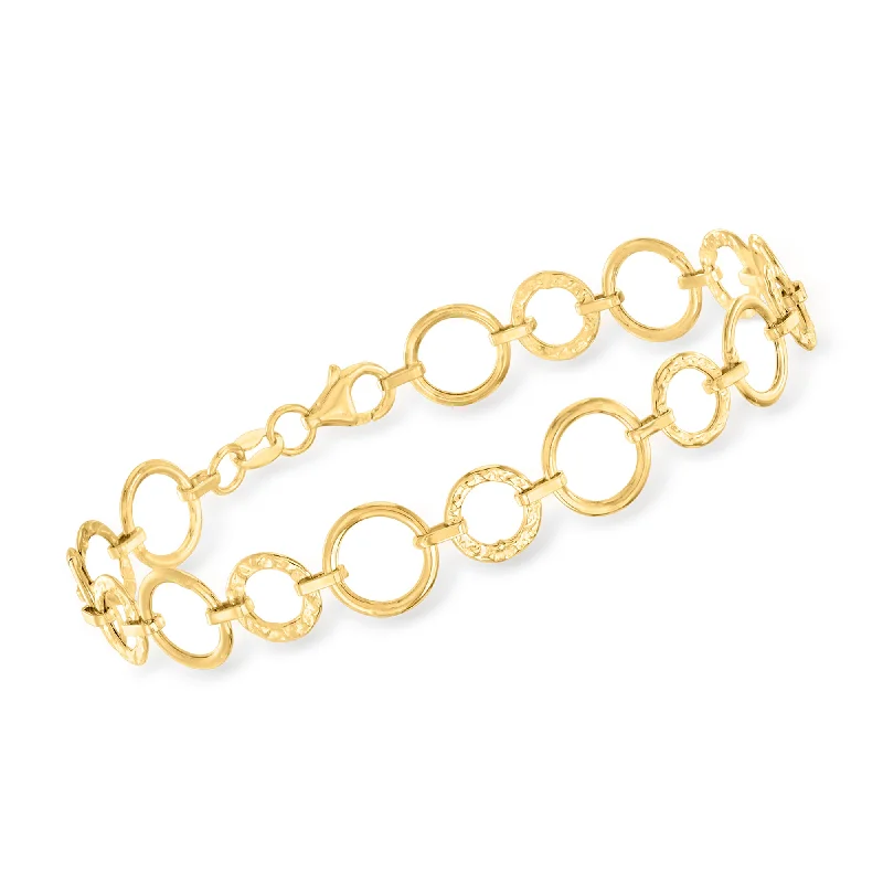 Fashion-Forward Jewelry At Incredible Prices Ross-Simons Italian 18kt Yellow Gold Circle-Link Bracelet Fashion-Forward Jewelry At Incredible Prices Ross-Simons Italian 18kt Yellow Gold Circle-Link Bracelet