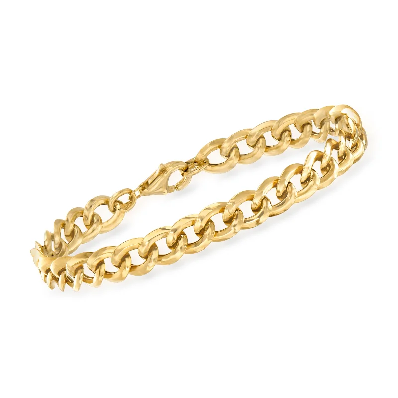 Discounted Jewelry For A Glamorous Look Ross-Simons Italian 18kt Yellow Gold Curb-Link Bracelet Discounted Jewelry For A Glamorous Look Ross-Simons Italian 18kt Yellow Gold Curb-Link Bracelet