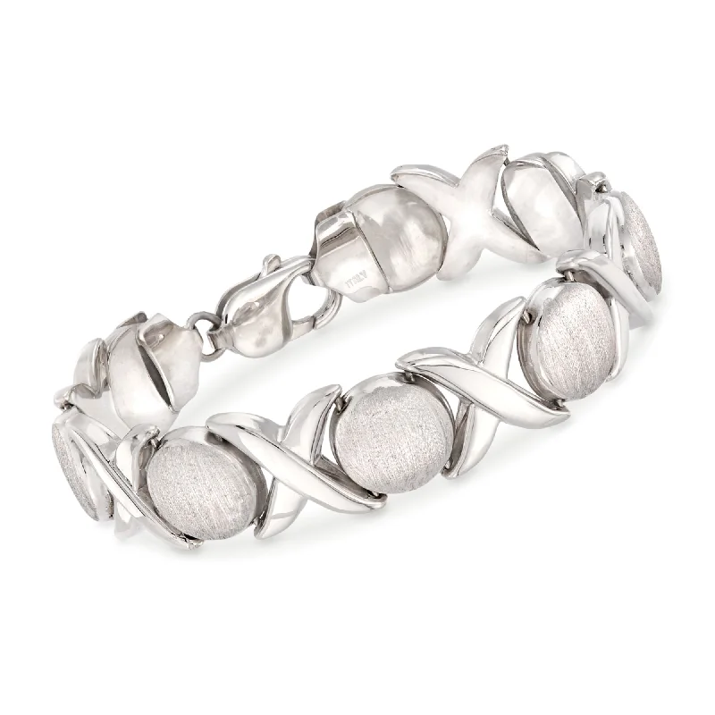Bestselling Jewelry Now On Sale – Elevate Your Look Ross-Simons Italian Sterling Silver Brushed and Polished Xo Link Bracelet Bestselling Jewelry Now On Sale – Elevate Your Look Ross-Simons Italian Sterling Silver Brushed and Polished Xo Link Bracelet