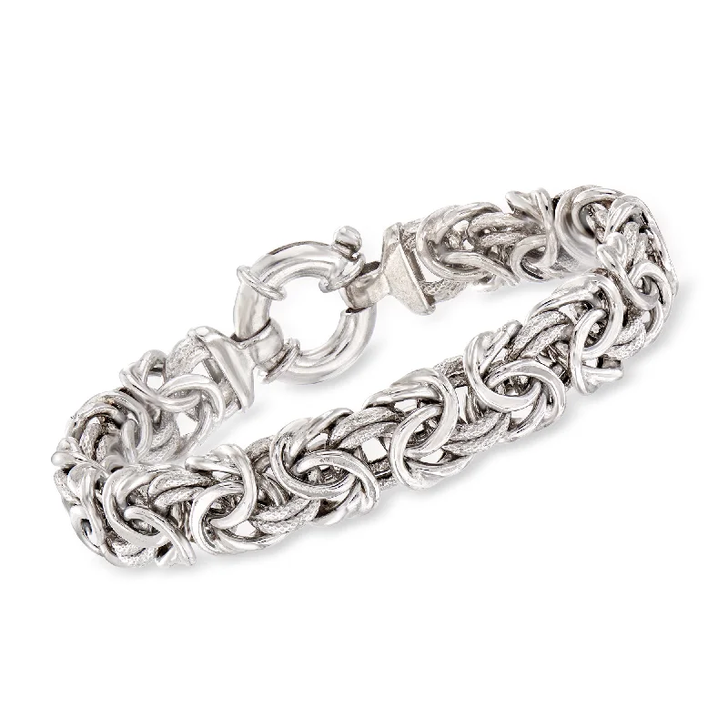 Best-Selling Jewelry Styles Now At Exclusive Discounts Ross-Simons Italian Sterling Silver Byzantine Bracelet Best-Selling Jewelry Styles Now At Exclusive Discounts Ross-Simons Italian Sterling Silver Byzantine Bracelet