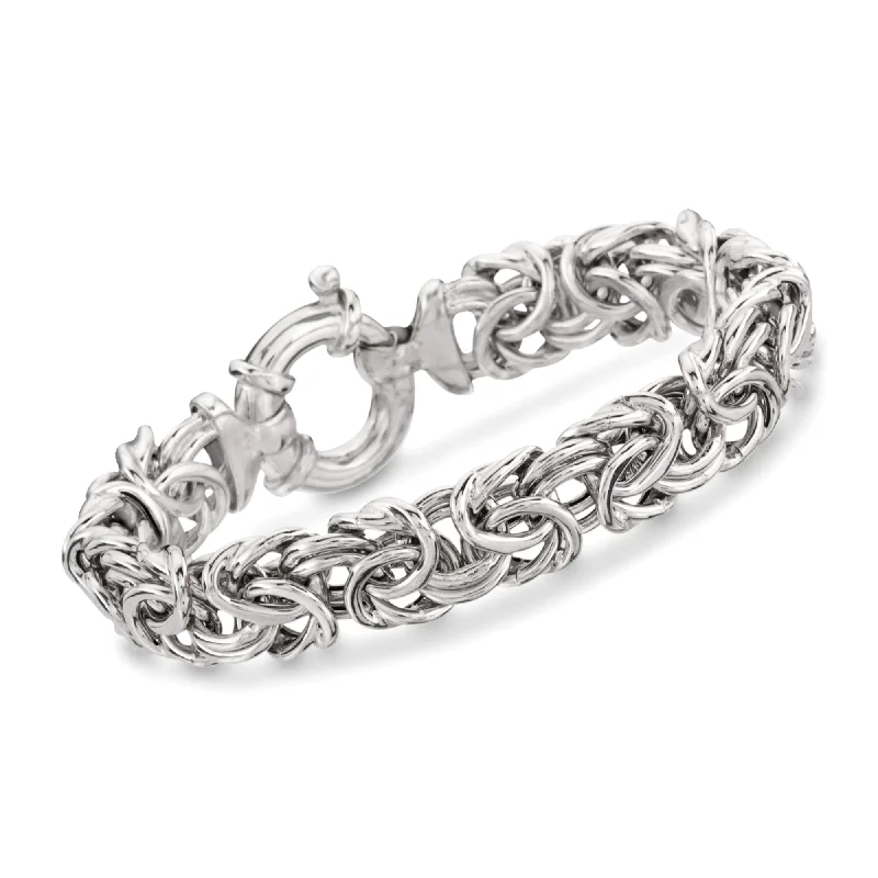 Sparkle For Less – Shop Jewelry Deals Now Ross-Simons Italian Sterling Silver Large Byzantine Bracelet Sparkle For Less – Shop Jewelry Deals Now Ross-Simons Italian Sterling Silver Large Byzantine Bracelet