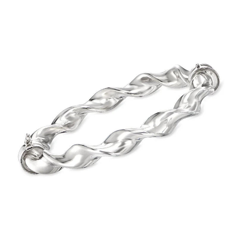 Special Deals On Handcrafted And Designer Jewelry Ross-Simons Italian Sterling Silver Twisted Bangle Bracelet