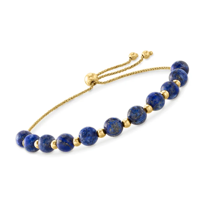 Last Chance To Grab Your Favorite Jewelry At A Discount Ross-Simons Lapis and 14kt Yellow Gold Bead Bolo Bracelet Last Chance To Grab Your Favorite Jewelry At A Discount Ross-Simons Lapis and 14kt Yellow Gold Bead Bolo Bracelet