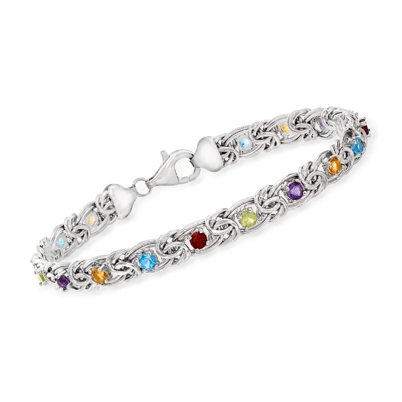 Limited-Time Jewelry Sale – Elegant Styles At Less Ross-Simons Sky Blue Topaz Byzantine Bracelet in Sterling Silver Limited-Time Jewelry Sale – Elegant Styles At Less Ross-Simons Sky Blue Topaz Byzantine Bracelet in Sterling Silver