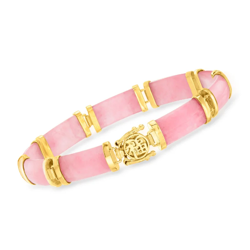 Shop Dazzling Rings, Earrings, And More At Special Discounts Ross-Simons Green Jade "Good Fortune" Bracelet in 18kt Gold Over Sterling Shop Dazzling Rings, Earrings, And More At Special Discounts Ross-Simons Green Jade "Good Fortune" Bracelet in 18kt Gold Over Sterling