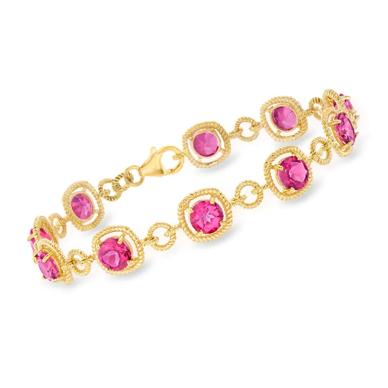 Seasonal Jewelry Deals – Elevate Your Style Ross-Simons Pink Topaz Bracelet in 18kt Gold Over Sterling Seasonal Jewelry Deals – Elevate Your Style Ross-Simons Pink Topaz Bracelet in 18kt Gold Over Sterling