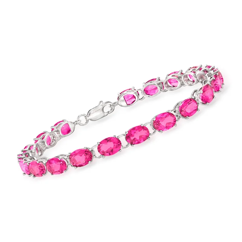 Dazzling Deals On Necklaces, Bracelets, And More Ross-Simons Pink Topaz Tennis Bracelet in Sterling Silver Dazzling Deals On Necklaces, Bracelets, And More Ross-Simons Pink Topaz Tennis Bracelet in Sterling Silver