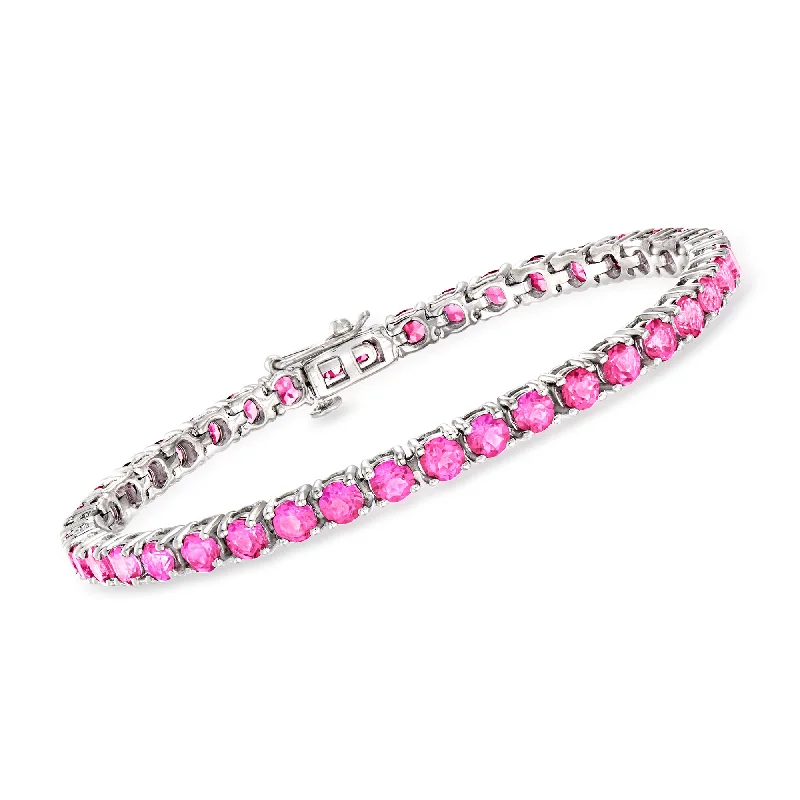 Grab Your Favorite Jewelry At The Lowest Prices Ross-Simons Pink Topaz Tennis Bracelet in Sterling Silver Grab Your Favorite Jewelry At The Lowest Prices Ross-Simons Pink Topaz Tennis Bracelet in Sterling Silver