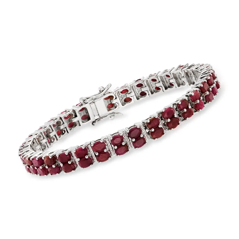 Jewelry Sale Bonanza – Grab Your Sparkle Now Ross-Simons Ruby Double-Row Bracelet in Sterling Silver Jewelry Sale Bonanza – Grab Your Sparkle Now Ross-Simons Ruby Double-Row Bracelet in Sterling Silver