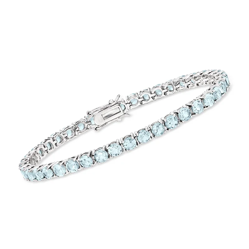 Seasonal Jewelry Sale – Upgrade Your Style Today Ross-Simons Sky Blue Topaz Tennis Bracelet in Sterling Silver