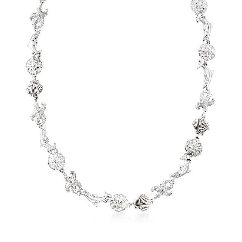 Sparkle On A Budget – Fine Jewelry For Less Ross-Simons Sterling Silver Sea Life Link Necklace Sparkle On A Budget – Fine Jewelry For Less Ross-Simons Sterling Silver Sea Life Link Necklace
