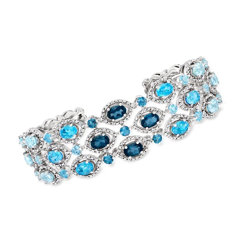 Elegant Designs, Unbeatable Discounts – Shop Jewelry Now Ross-Simons Tonal Blue Topaz and White Zircon Cuff Bracelet in Sterling Silver Elegant Designs, Unbeatable Discounts – Shop Jewelry Now Ross-Simons Tonal Blue Topaz and White Zircon Cuff Bracelet in Sterling Silver