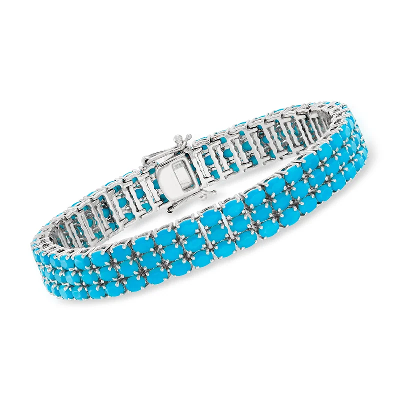 Holiday Jewelry Sale – Perfect Gifts At The Best Prices Ross-Simons Turquoise 3-Row Tennis Bracelet in Sterling Silver Holiday Jewelry Sale – Perfect Gifts At The Best Prices Ross-Simons Turquoise 3-Row Tennis Bracelet in Sterling Silver