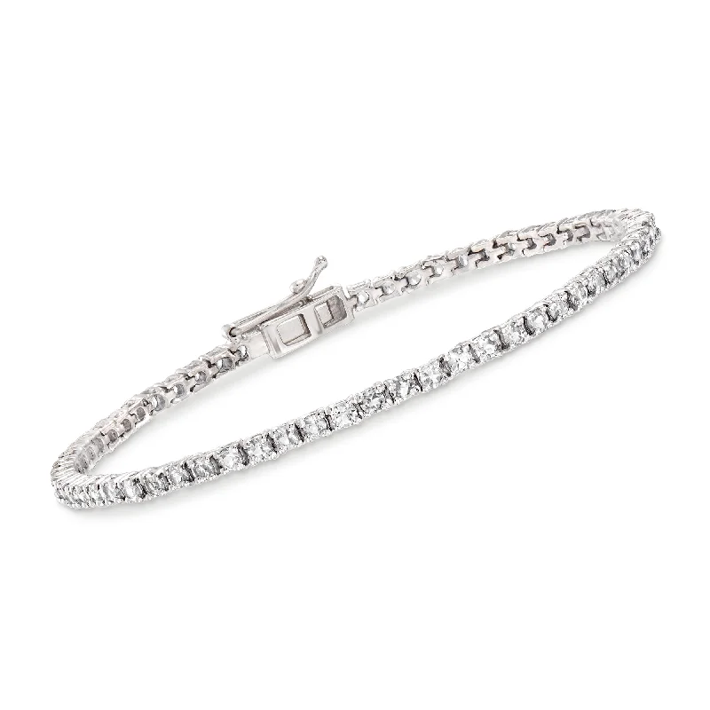 The Perfect Accessory For Less – Jewelry Sale Live Ross-Simons White Topaz Tennis Bracelet in Sterling Silver The Perfect Accessory For Less – Jewelry Sale Live Ross-Simons White Topaz Tennis Bracelet in Sterling Silver